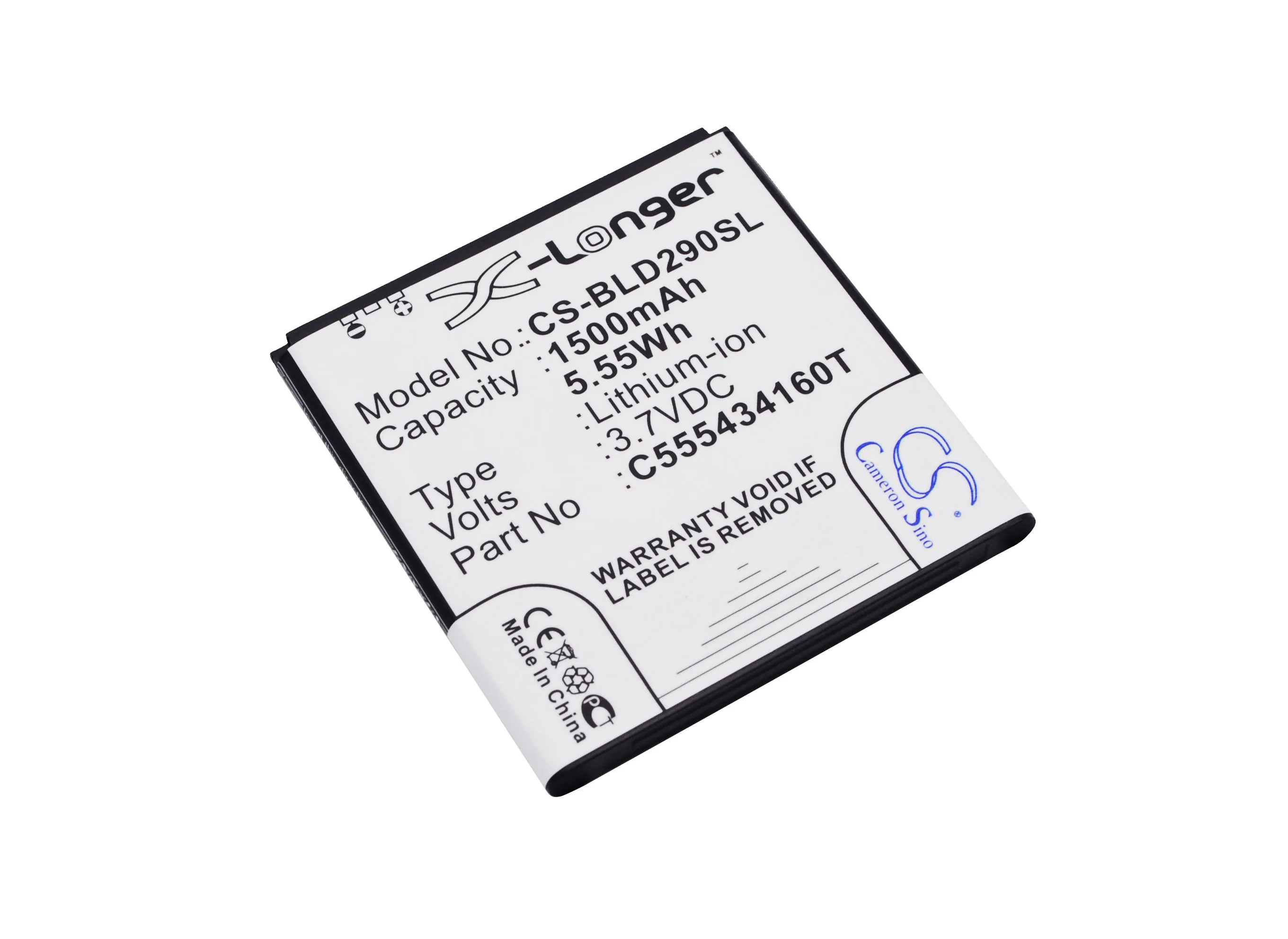 

CS 1500mAh / 5.55Wh battery for BLU AMOUR, D290, D290i C555434160T