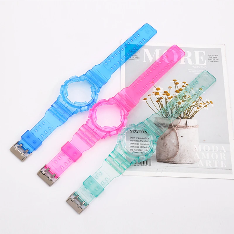 Watch Accessories Men's resin strap case For Casio G-Shock GA110 100 120 140 GD100 110 GAX100 GLS100 Outdoor Sports watch band