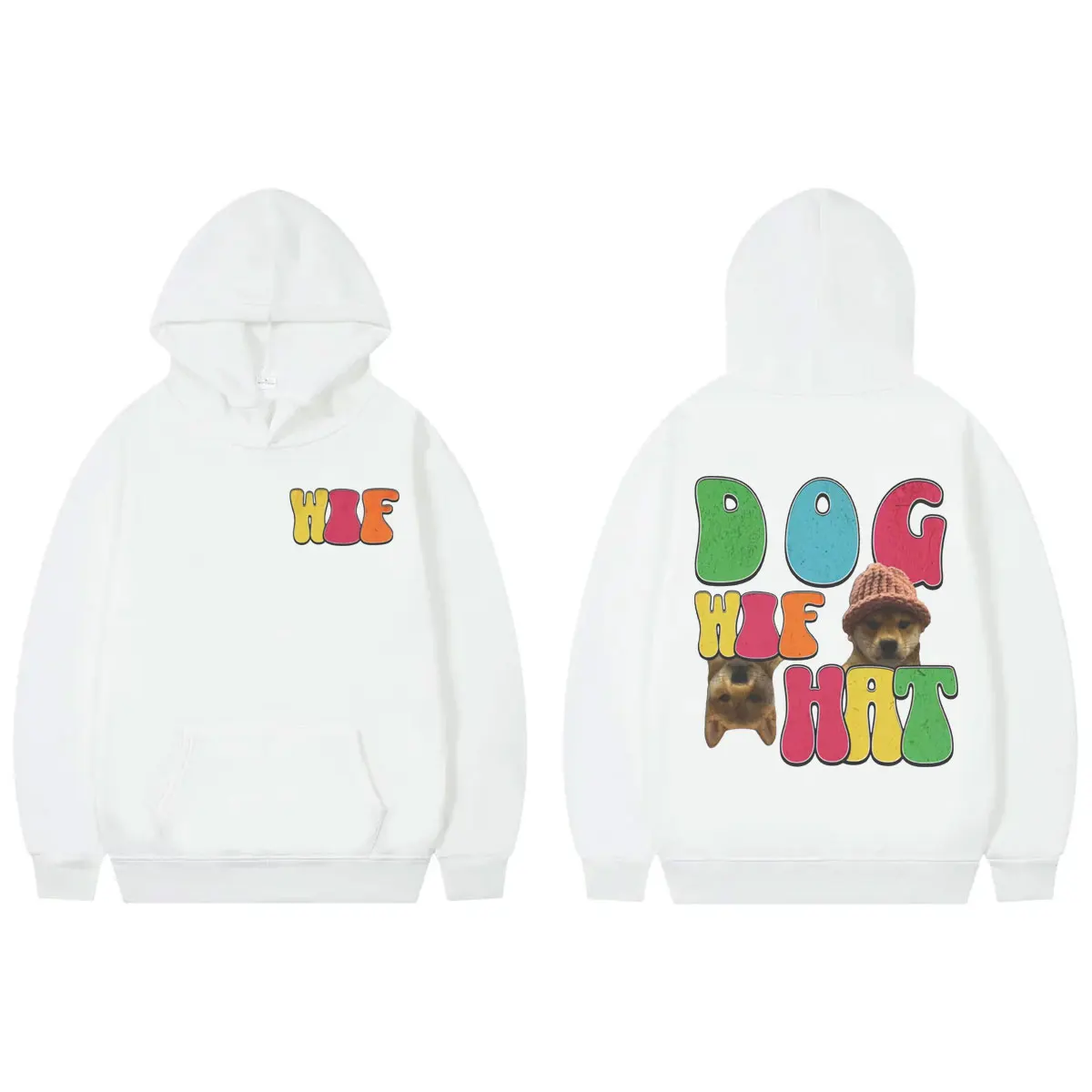 Толстовка с капюшоном рисунком собаки забавные толстовки и монетами Crypto Meme