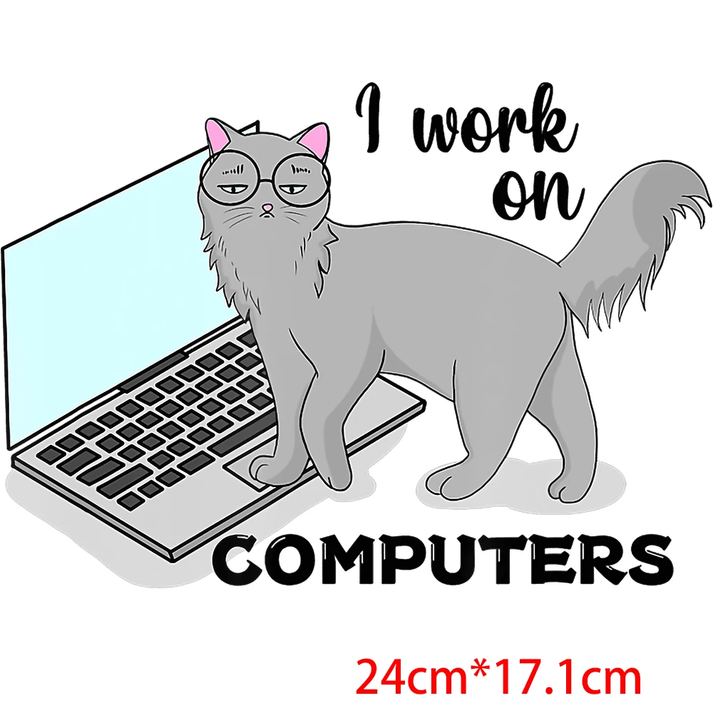 Подарок на день рождения папы забавные нашивки с котом термотрансферные стикеры