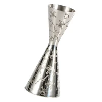 30 60ml 1oz 2oz cocktail jigger measuring cup stainless steel ounce cup bar bartender supplies silver