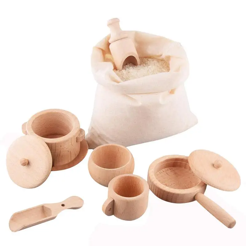 

Wooden Sensory Bin Tools For Motor Skills Toys Set For Toddlers Montessori Toys Wooden Dish Toys Mini Wooden Scoops