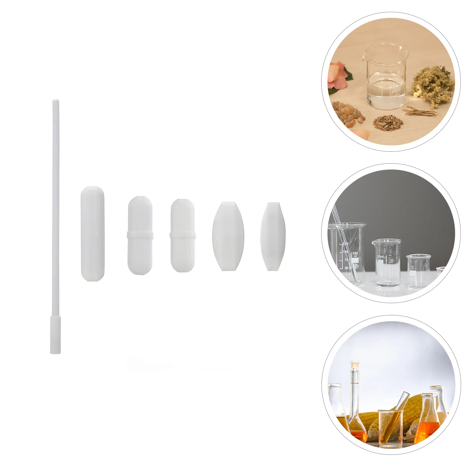 

Stirring Bar Mixer Bars Laboratory Stirrer Corrosion Resistant Rod Micro Magnets