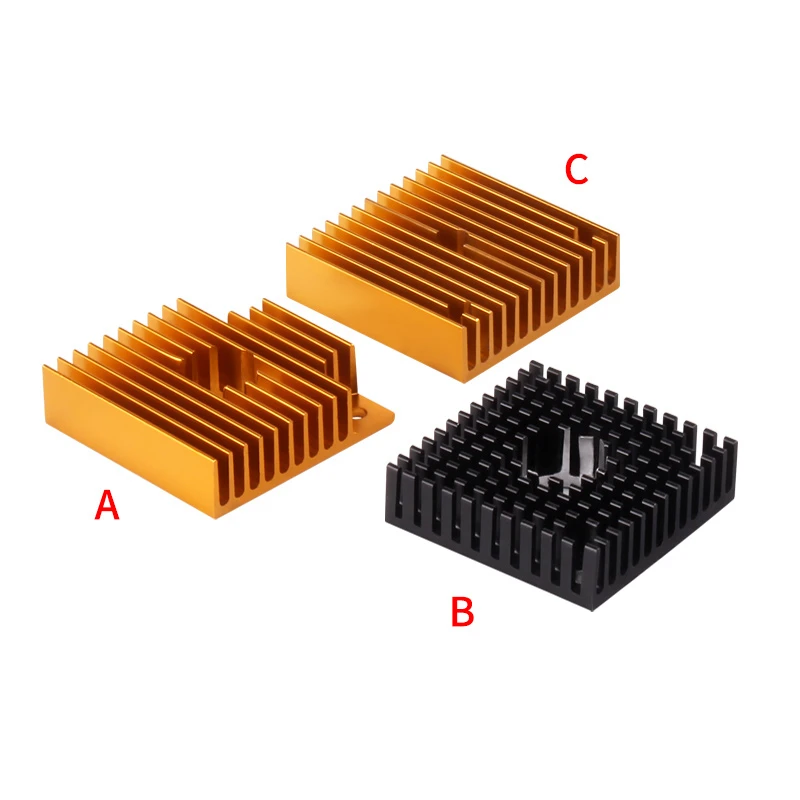 

Экструдер MK7/MK8, радиатор 40*40*11 мм, черный, золотой, аксессуары для 3D-принтера