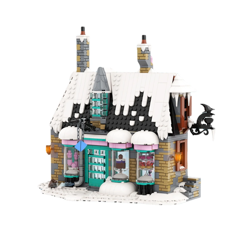 Набор строительных блоков для зимней деревни HoneyDukes Wizarding Sweet Shop набор MOC Tower замок