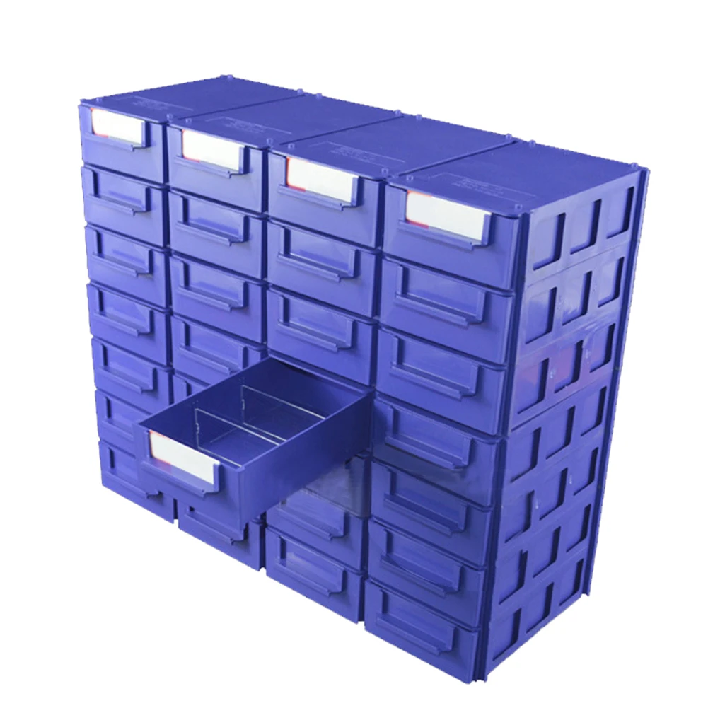 

Organizers Storage Box 2PCS Blue/Transparent Drawers PE Wall Mounted 140*85*40mm Workshop High-Quality Materials