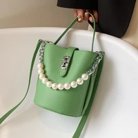fashion bucket beads crossbody bag 2022 summer luxury brand ladies party top handle totes purses and handbags shoulder bags