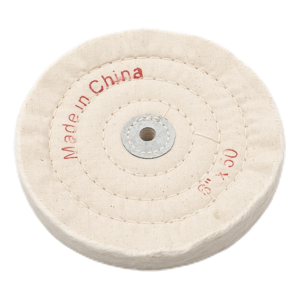 

150mm Cloth Polishing Buffing Wheel Cleaning Pad Power Angle Bench Grinder Tool For Metal Marble Glass Ceramics