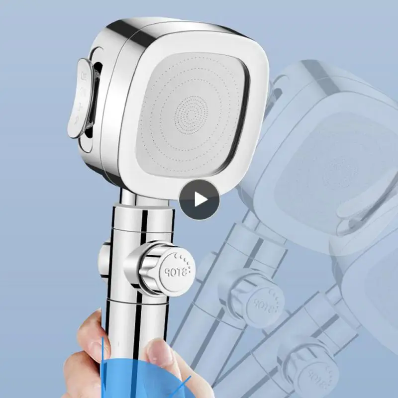 

Смеситель для душа с одной кнопкой, многофункциональная насадка, квадратный кран для душа, пять скоростей, под давлением