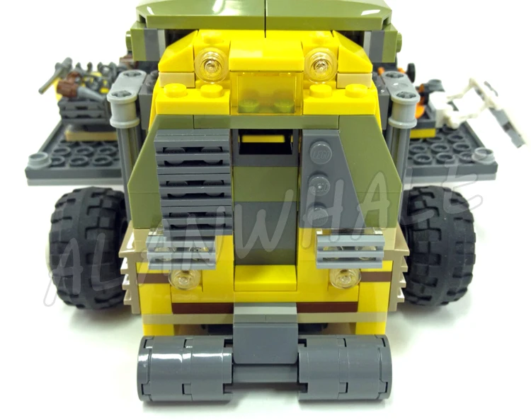 627 шт. черепаха Shinobi Shellraiser Street Chase доставка пиццы фургон растущее колесо 10211