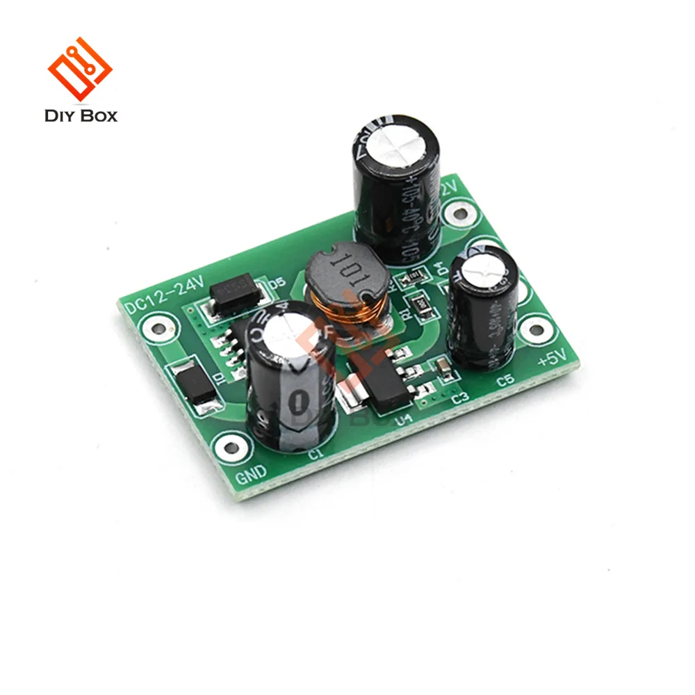 Модуль импульсного источника питания DC-DC неизолированный PCB вход 12-24 В выход 12 в 1