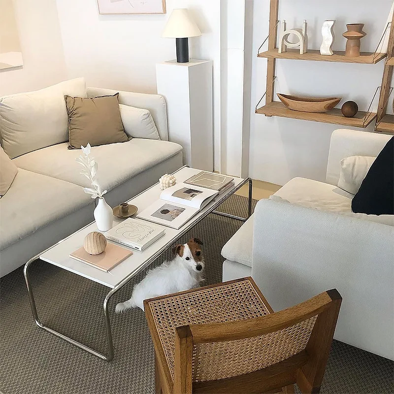 Mode Schmiedeeisen Couchtisch Kombination Koreanische Edelstahl Kreative Kleine Tisch Mittelalterlichen Beistelltisch Japanische