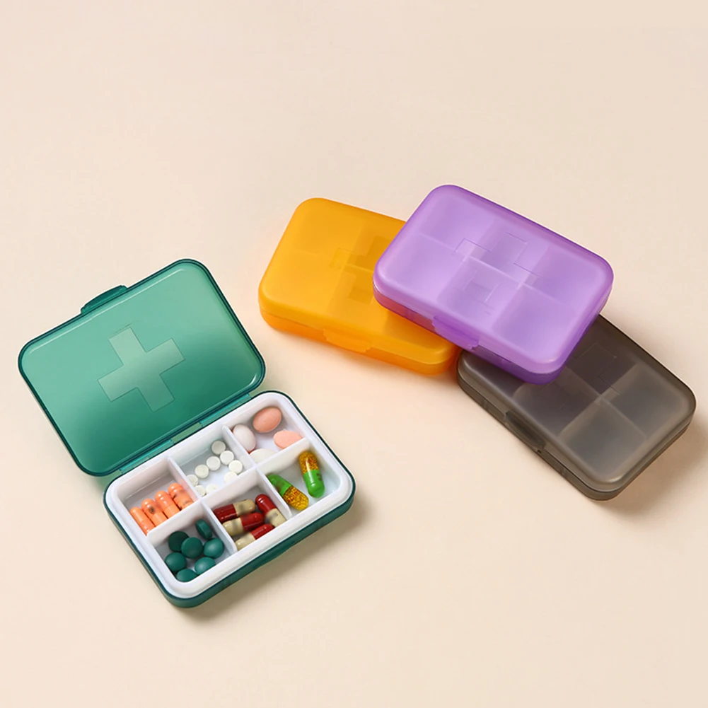 

Travel Pill Organizer Moisture Proof Pills Box for Pocket Purse Daily Pill Case Portable Medicine Vitamin Holder Container