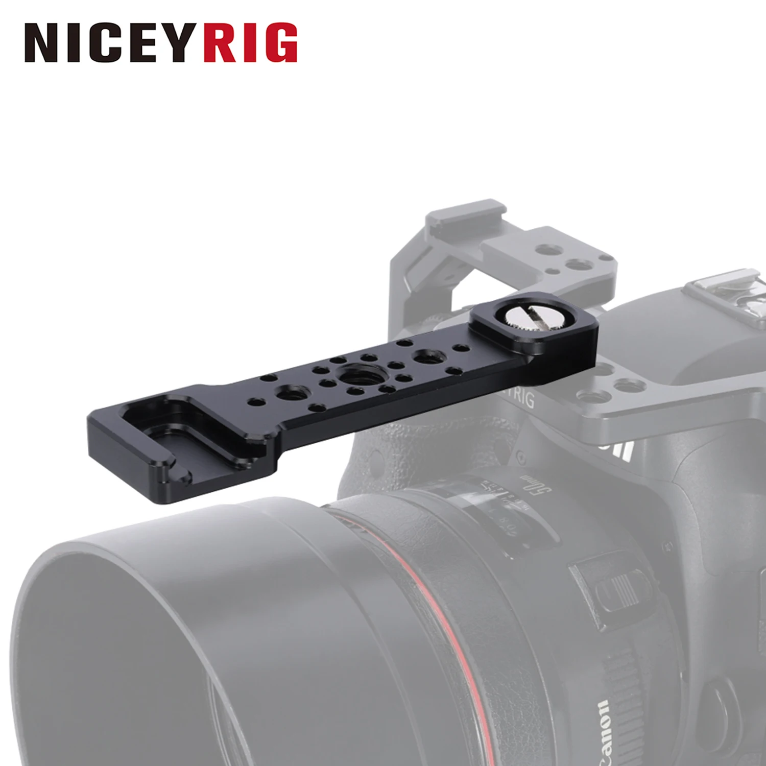 Фото NICEYRIG Cheese Plate Cold Shoe Bar для крепления ARRI, аксессуар для камеры, простой расширяемый кронштейн №1