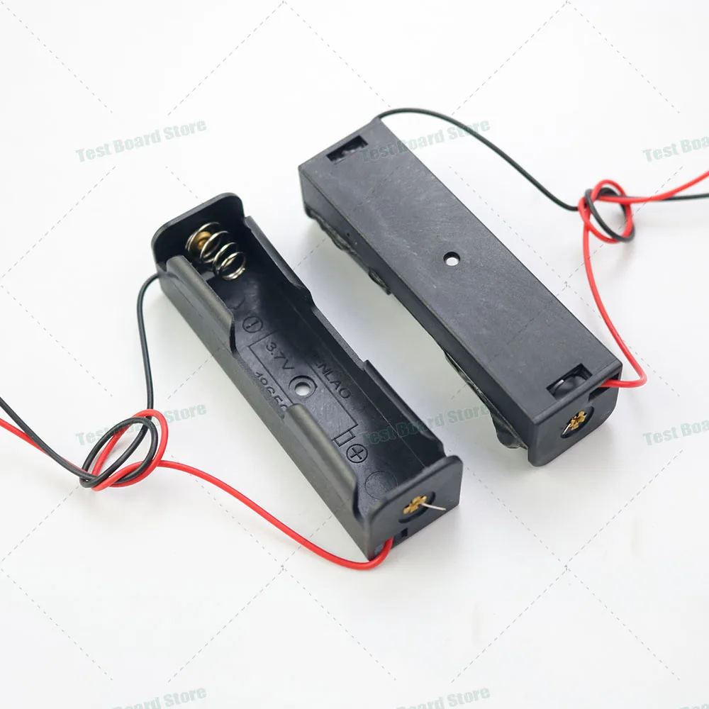 Черный пластиковый контейнер для батарей 18650 1 шт. коробка хранения литиевых с