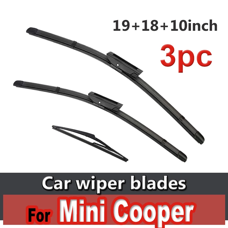 

Wiper Front & Rear Wiper Blades Set For Mini Cooper R56 Hatch 2012 - 2013 Windshield Windscreen Window 19"+18"+10"