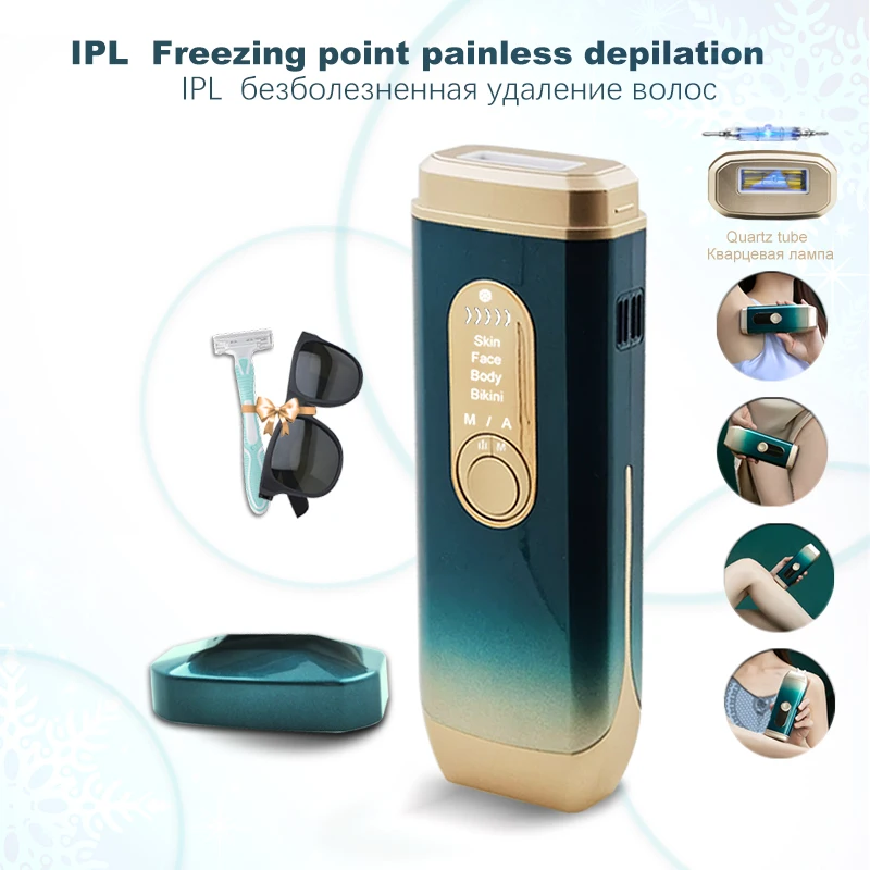 Laser Hair Removal Device Ice Cooling IPL Laser Epilator Home Use Depilador a Laser  Laserowy for Women  Laser Hair Removal