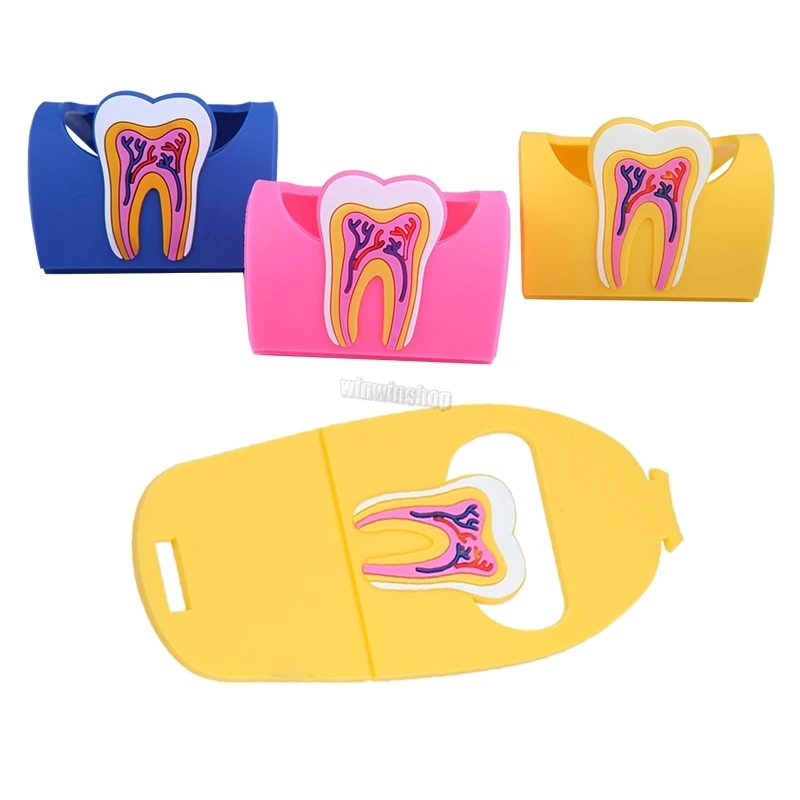 

5 шт., разноцветные резиновые зубья для стоматологической клиники