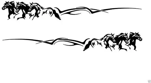 

2PCSValley Trail 2 Rv Truck Horse Trailer Motorcoach Decals Graphics 940