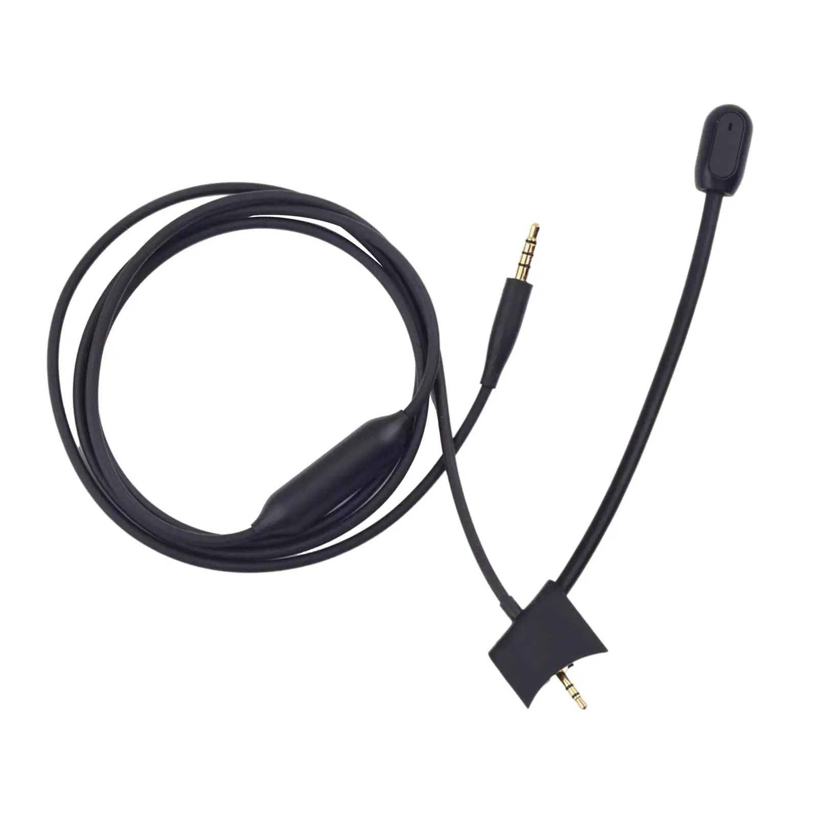 

Boom Microphone Cable Noise Cancelling with Mute Switch Gaming Microphone Cord for QC45 Headphones Gaming Headsets Durable