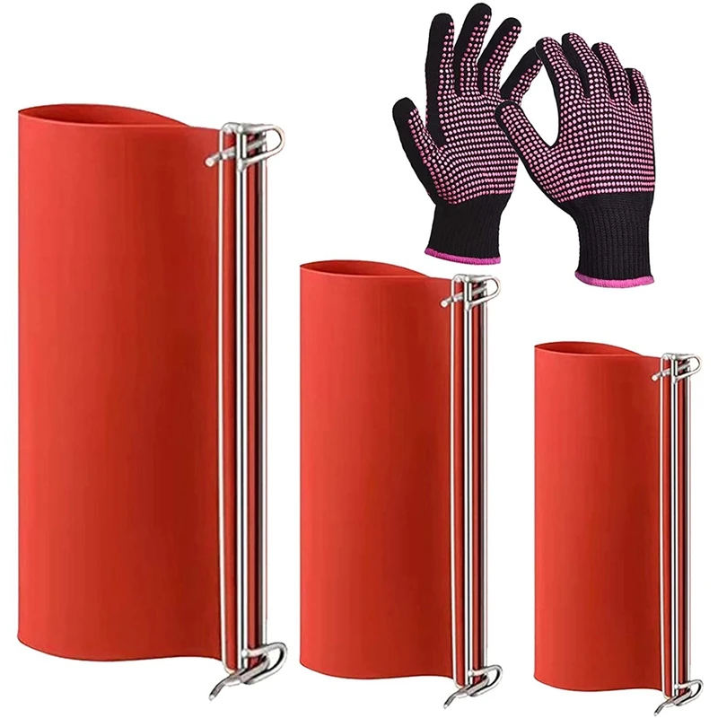 

3Pc Sublimation Mug Wraps,Sublimation Silicone Tumbler Wrap With Resistant Gloves,Heat Press Mug Clamps For Printing