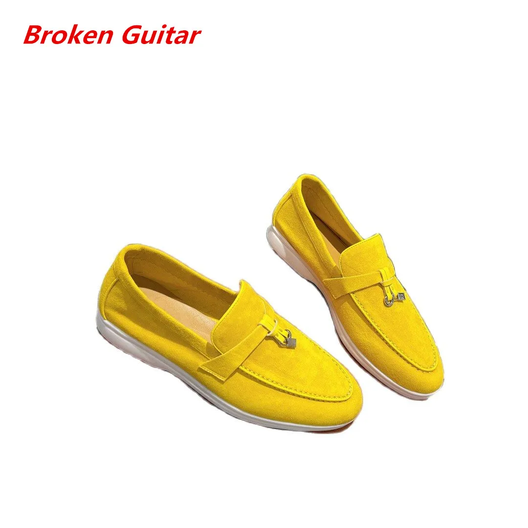 

Spring new women's shoes with shallow mouth, leather loafers, soft soles, British style