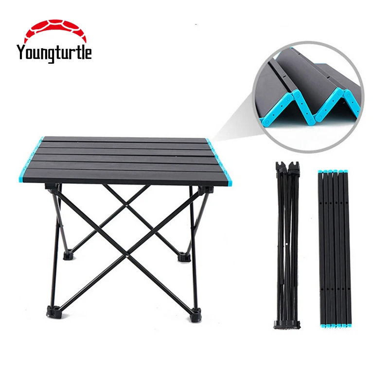 

Folding Camping Table Foldable Outdoor Dinner Desk High Strength Aluminum Alloy Party Picnic BBQ Portable Ultra Light Fold Desk