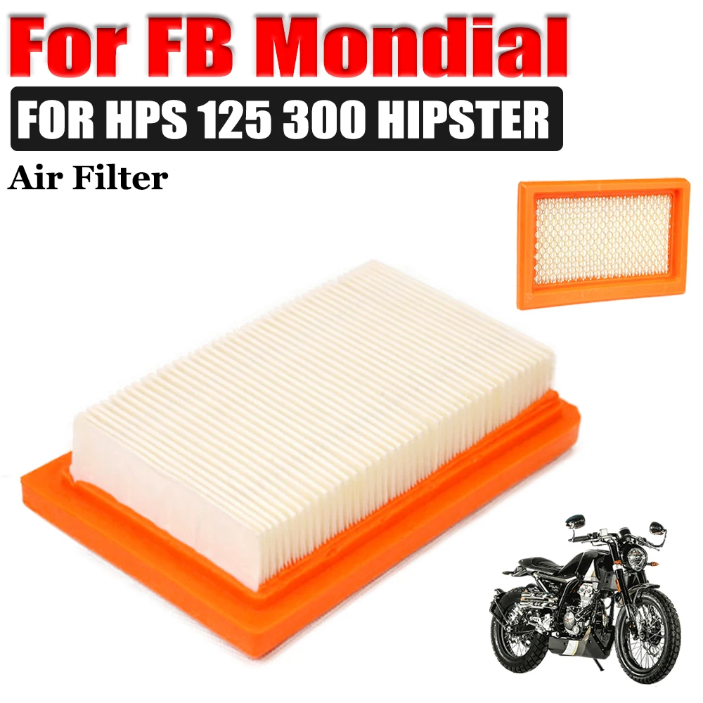 For FB Mondial HPS 125 HPS 300 Hipster HPS125 HPS300 Motorcycle High Flow Air Cleaner Filter Element Air Intake Filter Parts