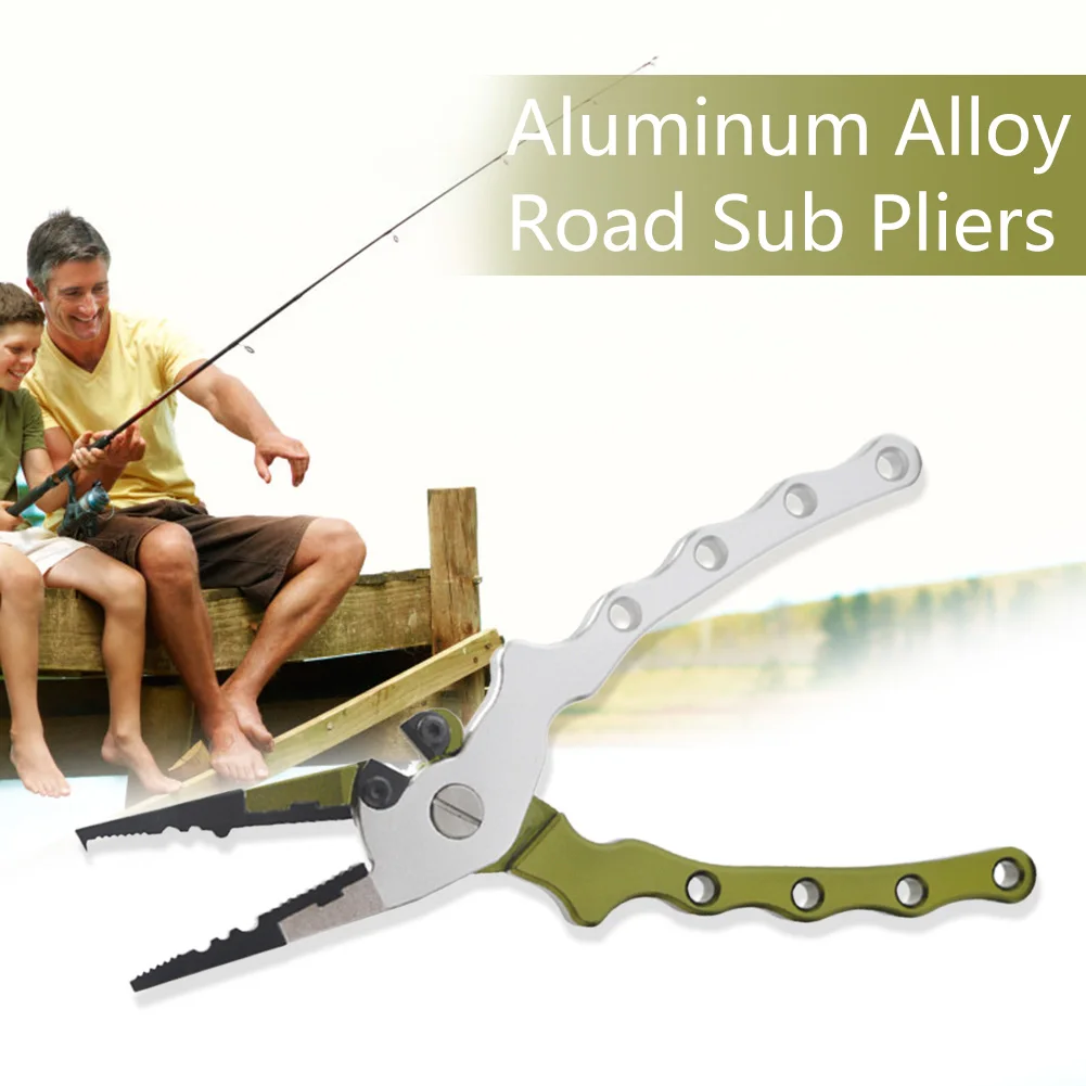 

Fishing Crimping Pliers Multifunctional Braid Line Lure Cutter Aluminum Alloy Comfortable Knot Cutting Fishing Tackle Tool