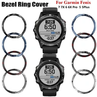 cover ring for garmin fenix 7 7x 5 6 6xpro sapphire watch bezel ring stainless steel sculptured time units adhesive anti scratch