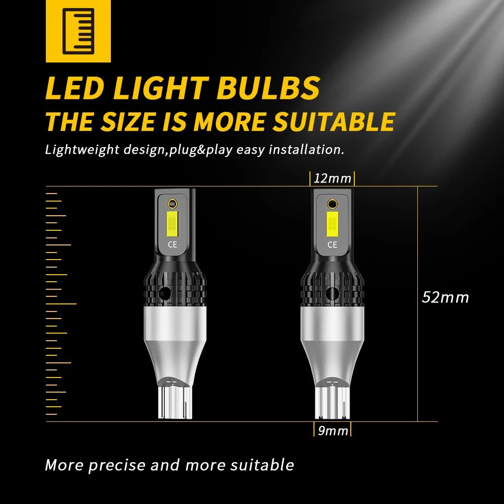 12V 24V 30W 6500K фонарь заднего хода