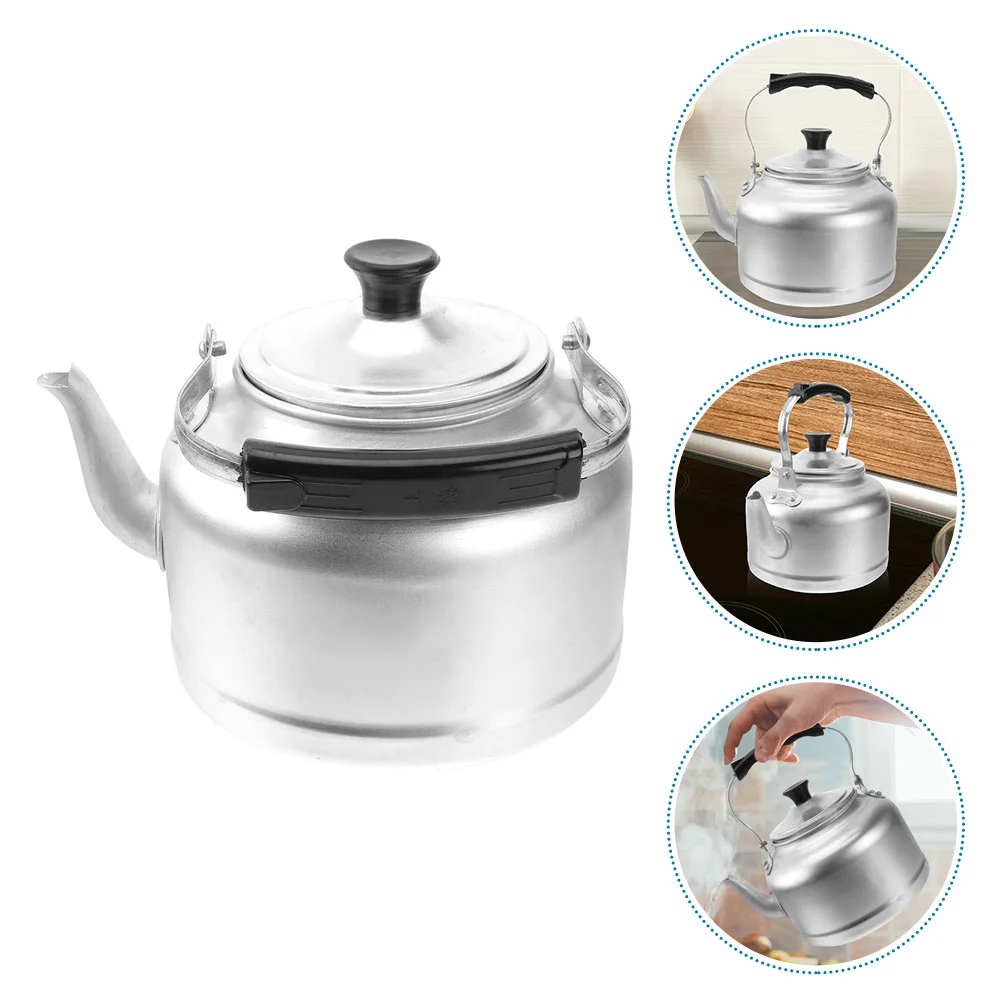 

Lasting Wear-resistant Portable Thicken Tea Kettle Aluminum Kettle Water Boiling Kettle Coffee Pot Stovetop Boiler for Daily Use