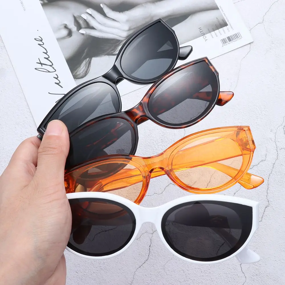 

Модные солнцезащитные очки в винтажном стиле с УФ-защитой, Овальные Солнцезащитные очки в стиле ретро, маленькая оправа