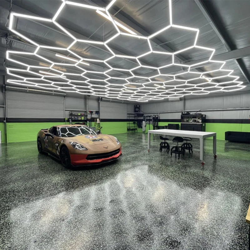 Индивидуальная Шестигранная Рабочая лампа 825 Вт потолочная для автомобильного