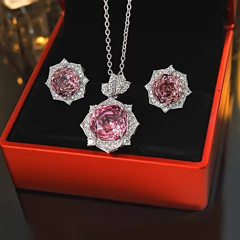 Живая взрывная роза тысячелетия фиолетовое и розовое цветочное ожерелье женская