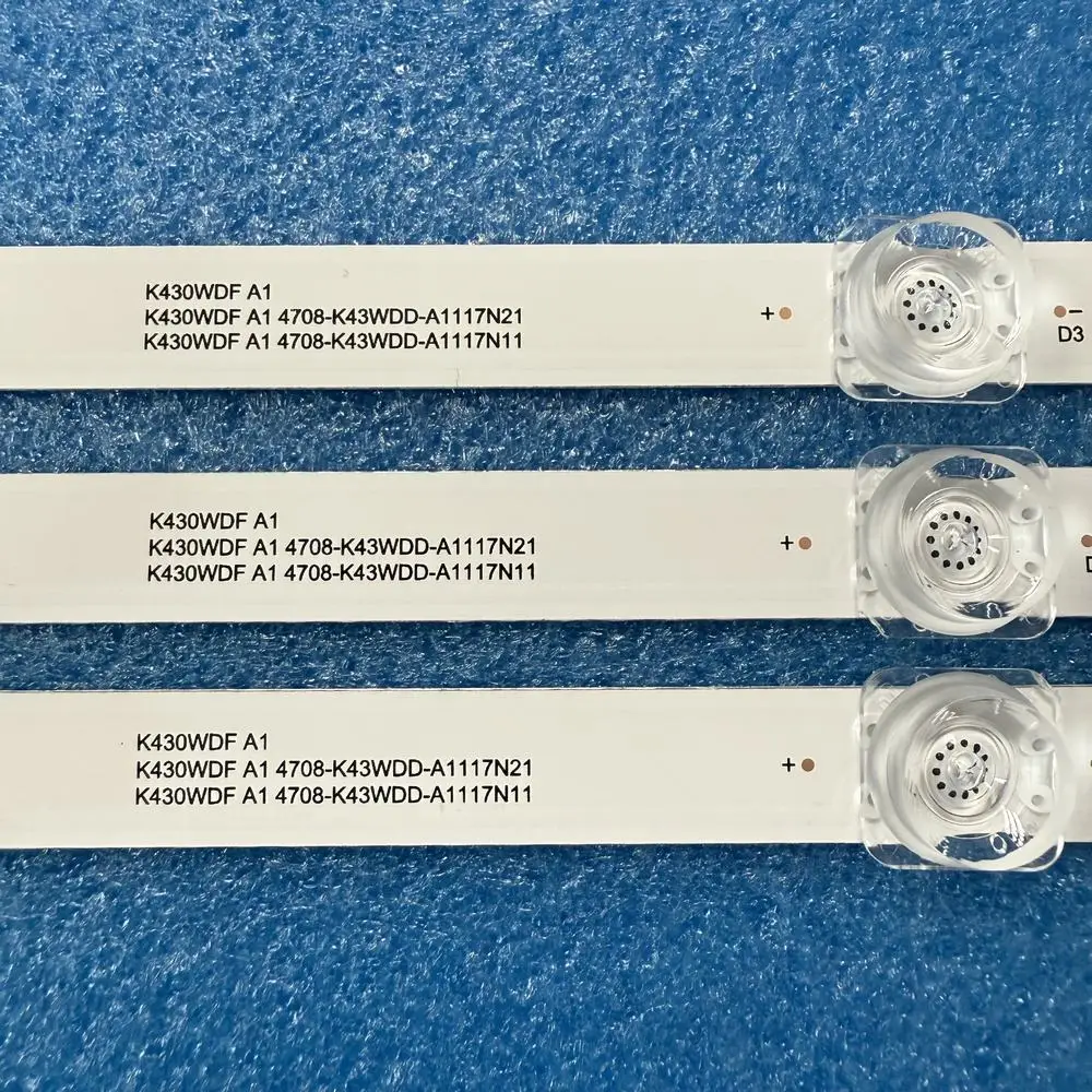 Фото 3 шт./компл. светодиодная лента 8LED для RCA 303 кг 430001   K430WDF A1 4708-K43WDD-A1117N11 RTR4360-E-US A1RHOR435 №3