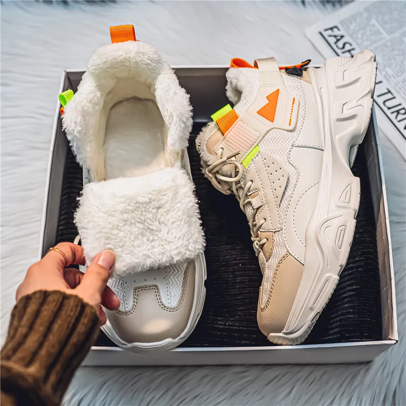 Лидер продаж зимняя мужская обувь хлопковые мужские уличные кроссовки