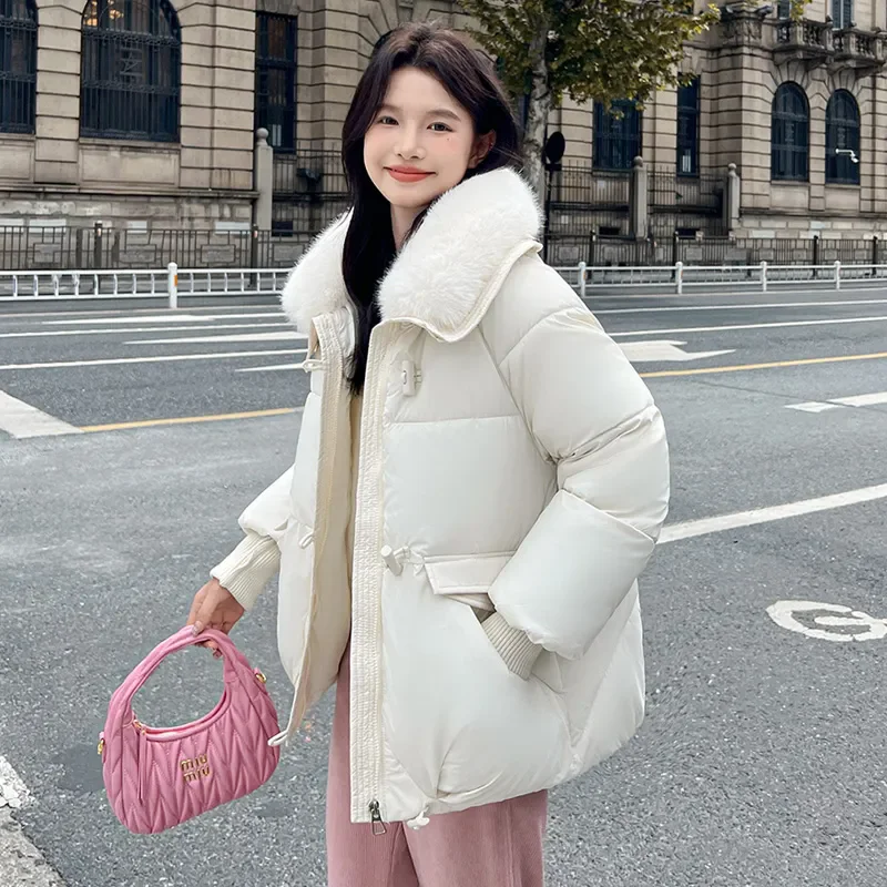 2024 пуховая хлопковая куртка женская большая высококачественная теплая с