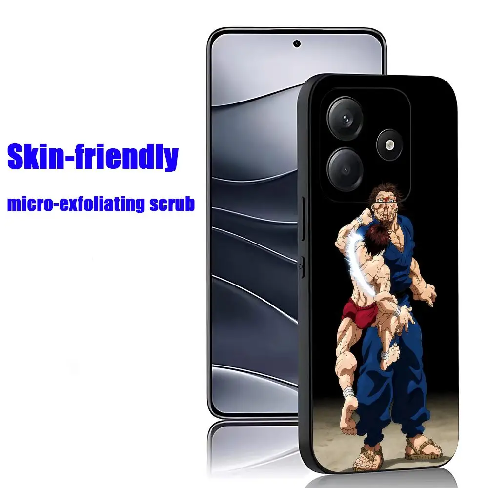 Фото Новый аниме-чехол Baki-Dou для Xiaomi Redmi Note 17 15 14 13 12 11 Pro Plus S 5G 14C A3, мягкий черный чехол для телефона. №4