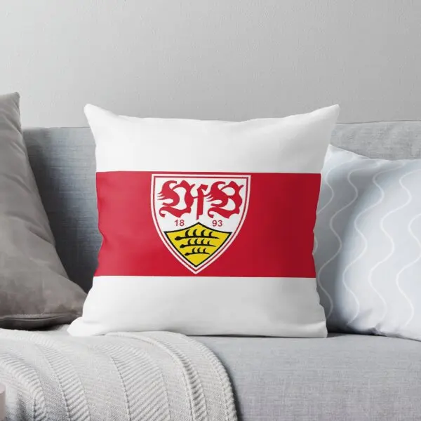 Декоративная наволочка Vfb с принтом логотипа Штутгарт комфортная квадратная