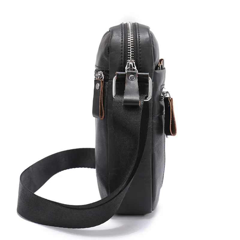 Leather Men's Shoulder Bags Messenger Bag for Men Crossbody Bags  Luxury Vintage Fashion Casual Handbag