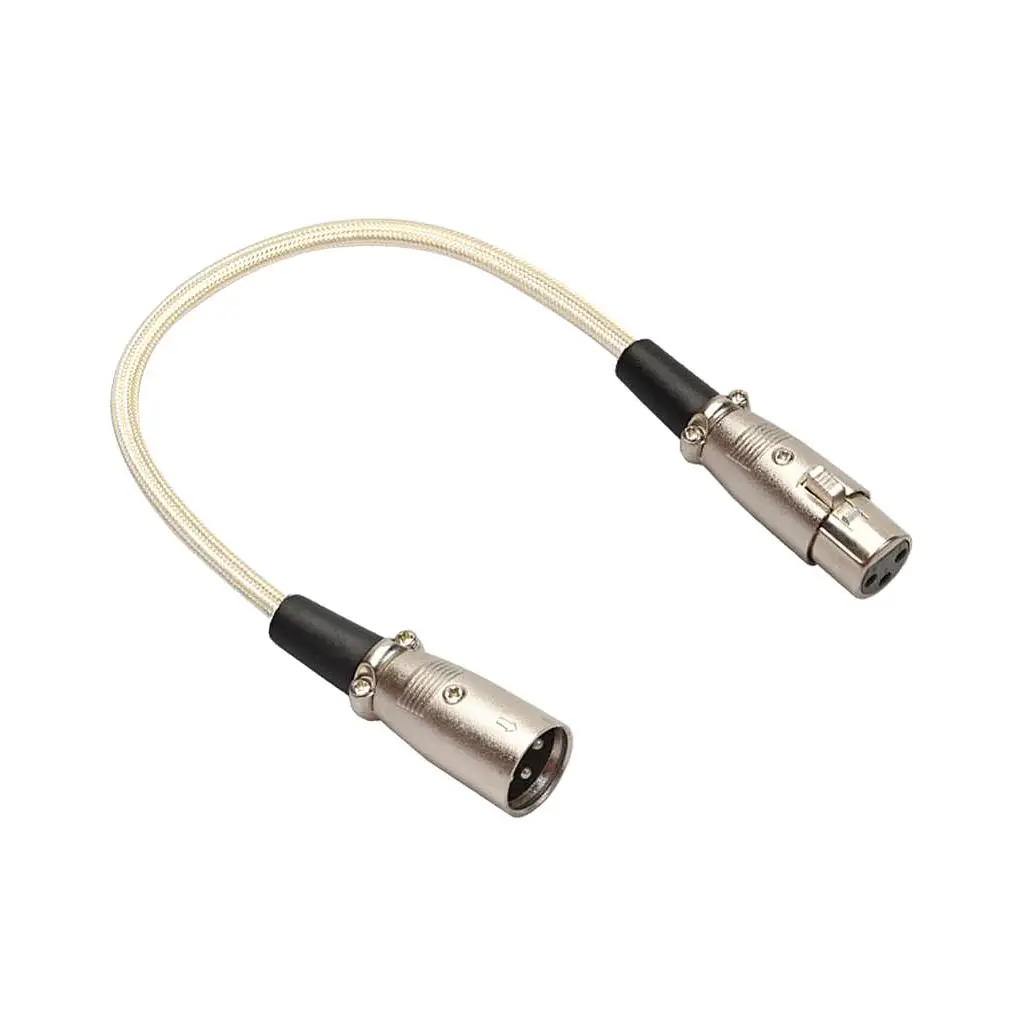 XLR микрофонный аудиокабель стерео удлинитель для динамика 30 см