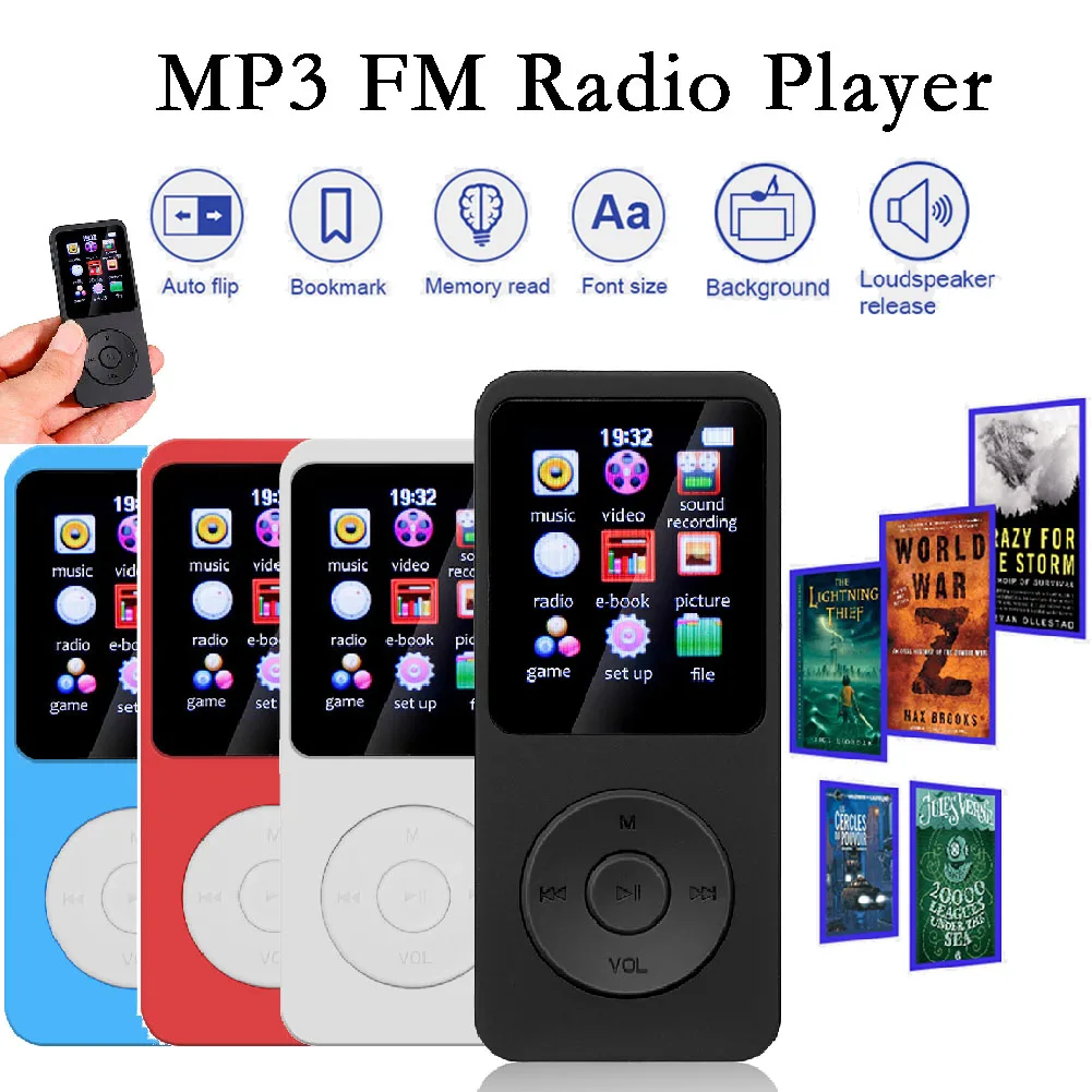 

1.8 Inch Color Screen MP3 Music Player Bluetooth-compatible 5.0 Sport Music Players Suppprt TF Card MP3 Player for Win8/XP/VISTA