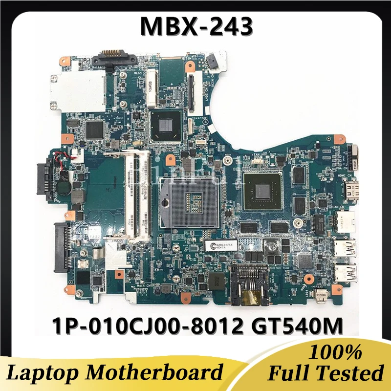 

High Quality For VPCF23 VPCF23JFX SERIES MBX-243 Laptop Motherboard V080 1P-010CJ00-8012 GT540M 1GB HM65 DDR3 100% Full Tested