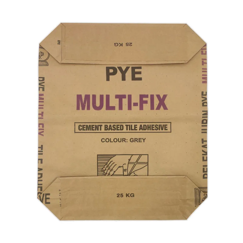

Custom custom 25kg kraft paper valve cement packaging bags packing bag cement