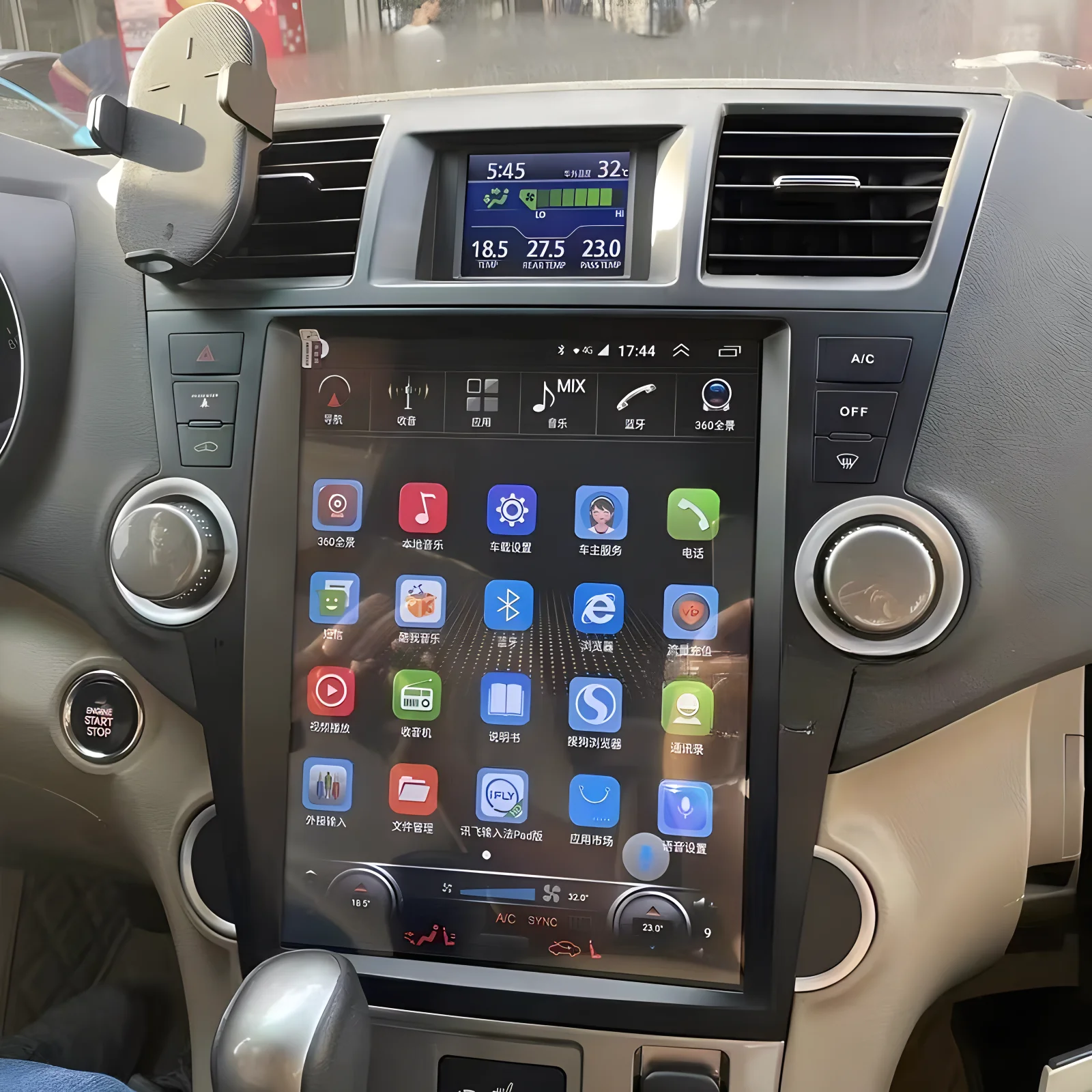 256G Carplay Android автомобильный радиоприемник 2 Din стереоприемник для Toyota Highlander 2009 2010 2011