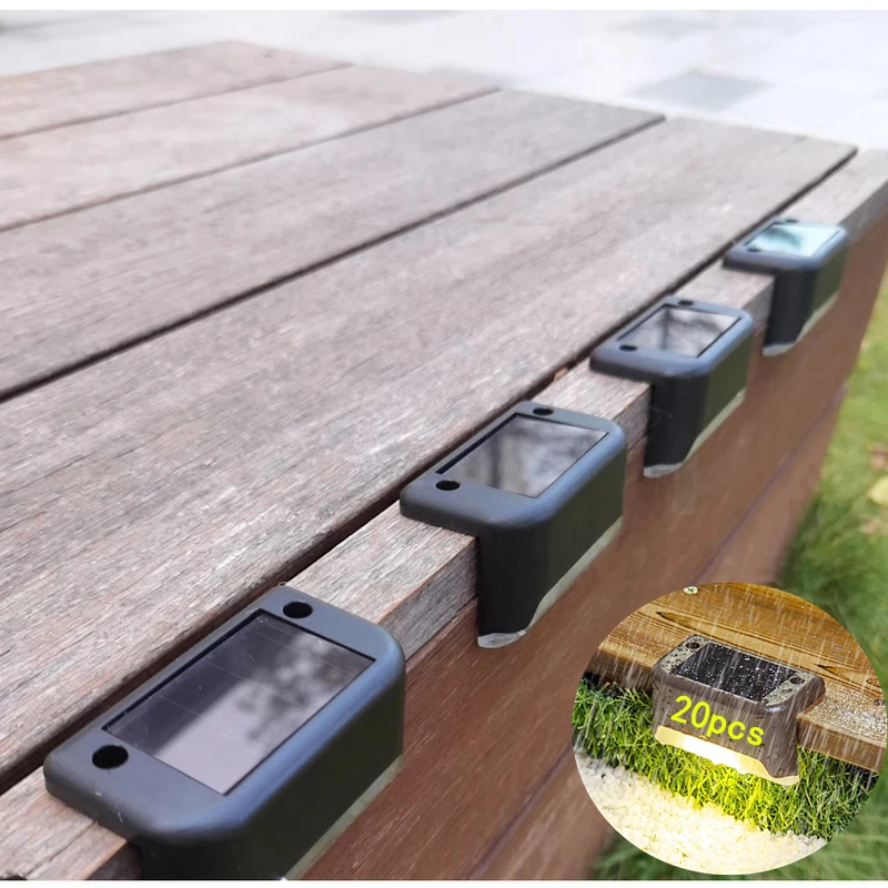 

1/8/20pcs LED Solar Stair Light Waterproof Outdoor Garden Passage Courtyard Terrace Guardrail Decor Step Light Landscape Light