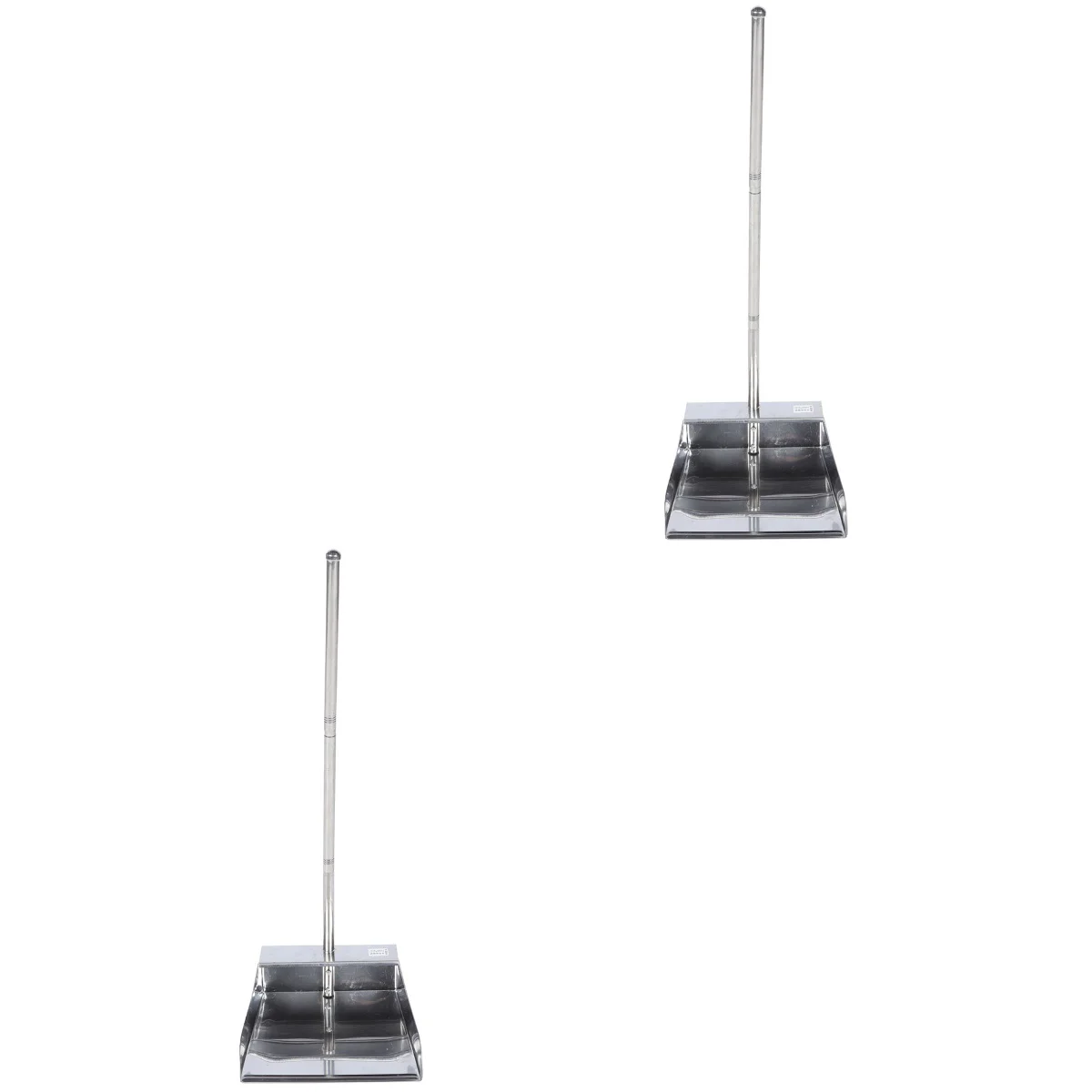 

2шт сковорода для пыли из нержавеющей стали, металлическая Вертикальная сковорода для пыли, тяжелая стойка для пыли, сковорода для мытья лоб...