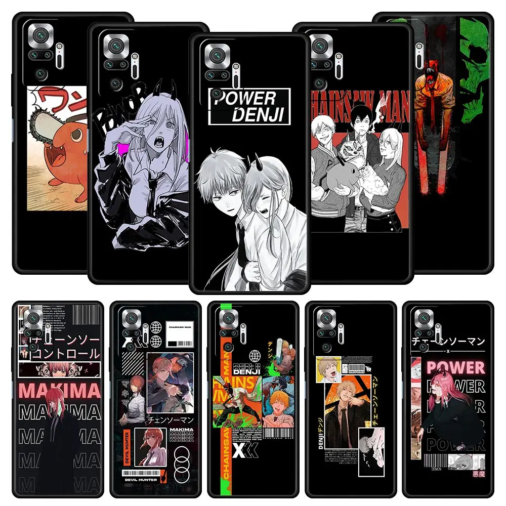 

Anime Chainsaw Man Pochita Phone Case For Xiaomi Redmi Note 11 10 Pro 9S 9 8 7 9T 8T 9C 9A 8A 11T 5G 10S K50 K40 Gaming Cover