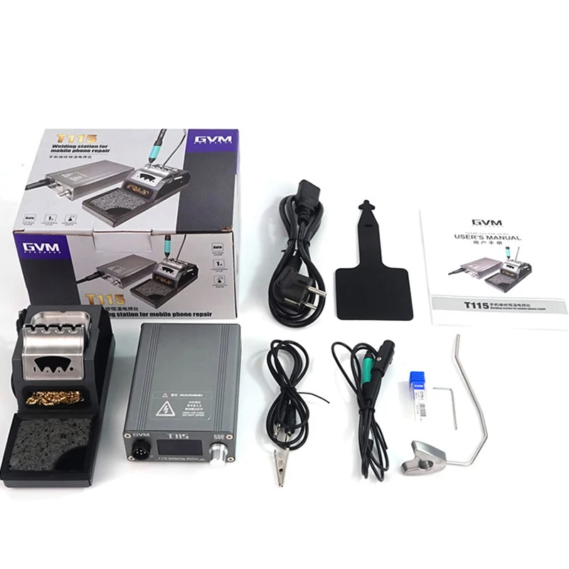 

GVM T115 45W High Quality C115 Soldering Iron LCD Display Auto Sleep Mobile Phone Repair Constant Temperature Welding Station
